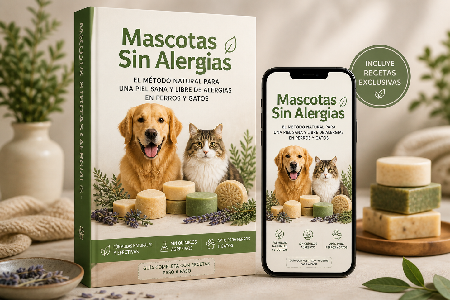 MASCOTAS SIN ALERGIAS + 8 BONOS 🎁